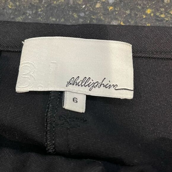 3.1 Philip Lim Black Ponte Knit Pants - Picture 4 of 5